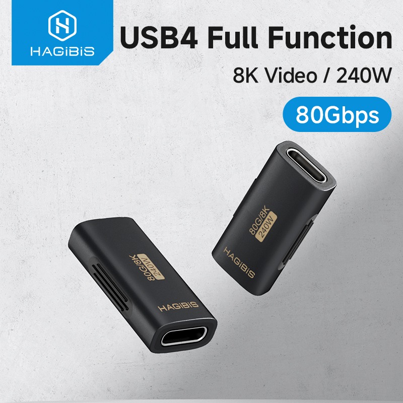 Adaptateur USB-C double femelle USB4, 80 Gbit/s Adaptateur USB-C double femelle USB4, 80 Gbit/s, vue principale