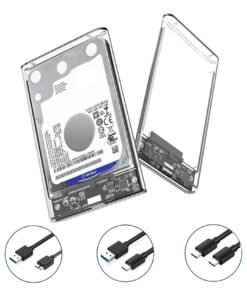 Adaptateur USB-C en boitier pour disque SSD 2,5 pouces, vue principale