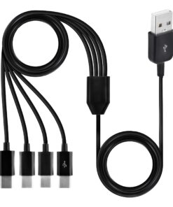 Adaptateur USB-C en cable separateur multi ports, vue principale
