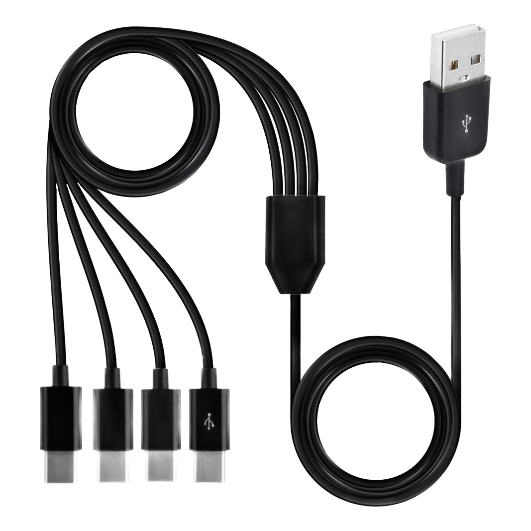 Adaptateur USB-C en cable separateur multi ports Adaptateur USB-C en cable separateur multi ports, vue principale