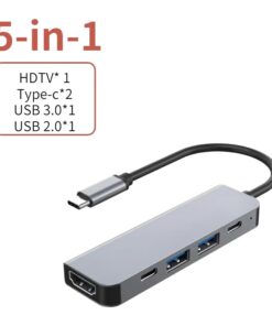 Adaptateur USB-C en station d'accueil, 5 à 8 fonctions, detail