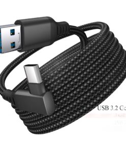 Adaptateur USB-C en trois ou cinq mètres, quatre versions, vue de trois quarts