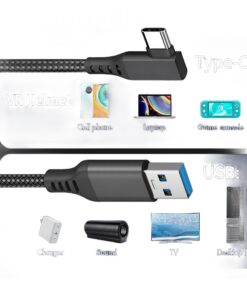 Adaptateur USB-C en trois ou cinq mètres, quatre versions, vue de face
