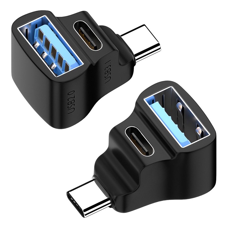 Adaptateur USB C en U a 180 degres, OTG 20 Gbit Adaptateur USB C en U a 180 degres, OTG 20 Gbit, vue principale