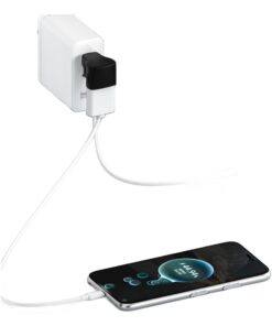 Adaptateur USB C en U a 180 degres, OTG 20 Gbit, vue de trois quarts