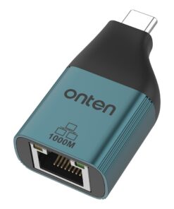 Adaptateur USB C ethernet vers RJ45, deux débits au choix, vue principale