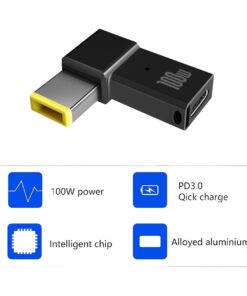 Adaptateur USB-C femelle vers embout carré d'alimentation, vue principale