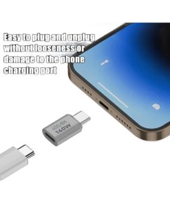 Adaptateur USB-C femelle vers mâle en 140 W et 40 Gbit/s, vue principale