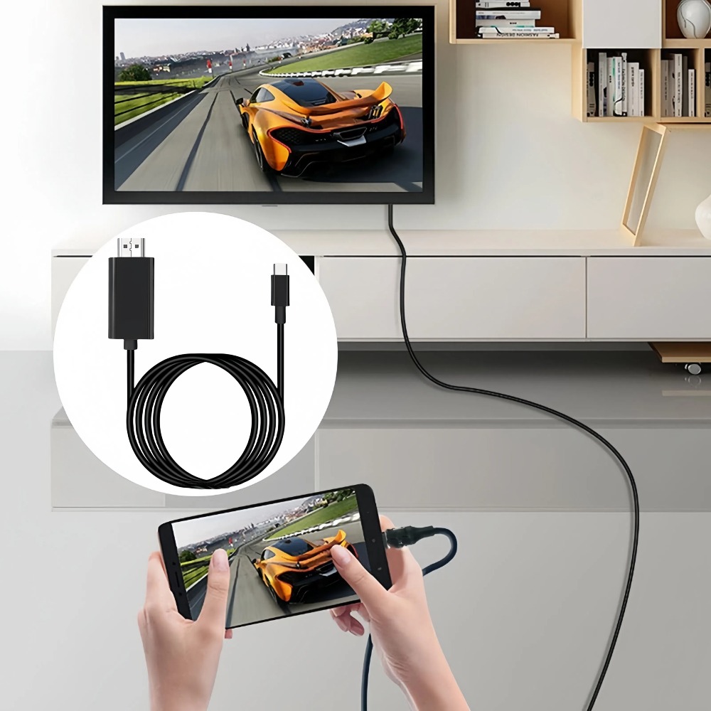 Adaptateur USB c HDMI 4K a 60 Hz pour telephone Adaptateur USB c HDMI 4K a 60 Hz pour telephone, vue principale