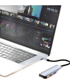 Adaptateur USB C HDMI en métal, cinq formats au choix, vue principale
