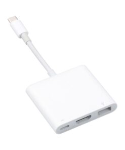 Adaptateur USB c HDMI trois ports, vidéo 4K et USB 3.0, vue principale