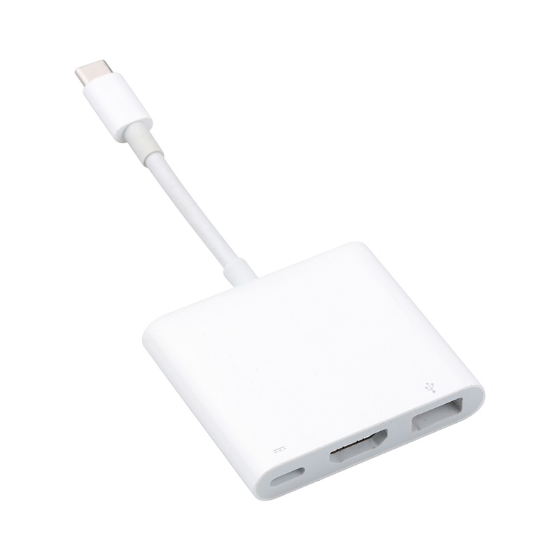 Adaptateur USB c HDMI trois ports, vidéo 4K et USB 3.0 Adaptateur USB c HDMI trois ports, vidéo 4K et USB 3.0, vue principale