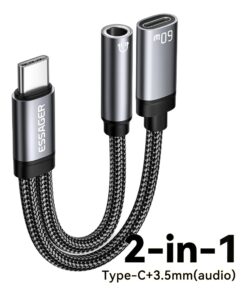 Adaptateur USB-C jack 3,5 mm avec charge rapide 60 W, vue principale
