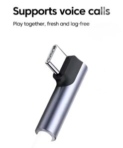 Adaptateur USB C jack 3,5 mm coude pour usage en poche, vue principale