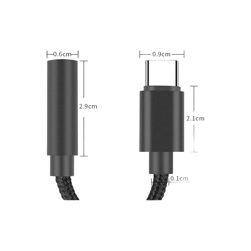 Adaptateur USB C jack 3,5 mm en lot de 1, 2 ou 3 pieces Adaptateur USB C jack 3,5 mm en lot de 1, 2 ou 3 pieces, detail