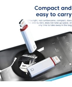 Adaptateur USB C jack 3,5 mm, ou version pour ancien iPhone, vue arriere