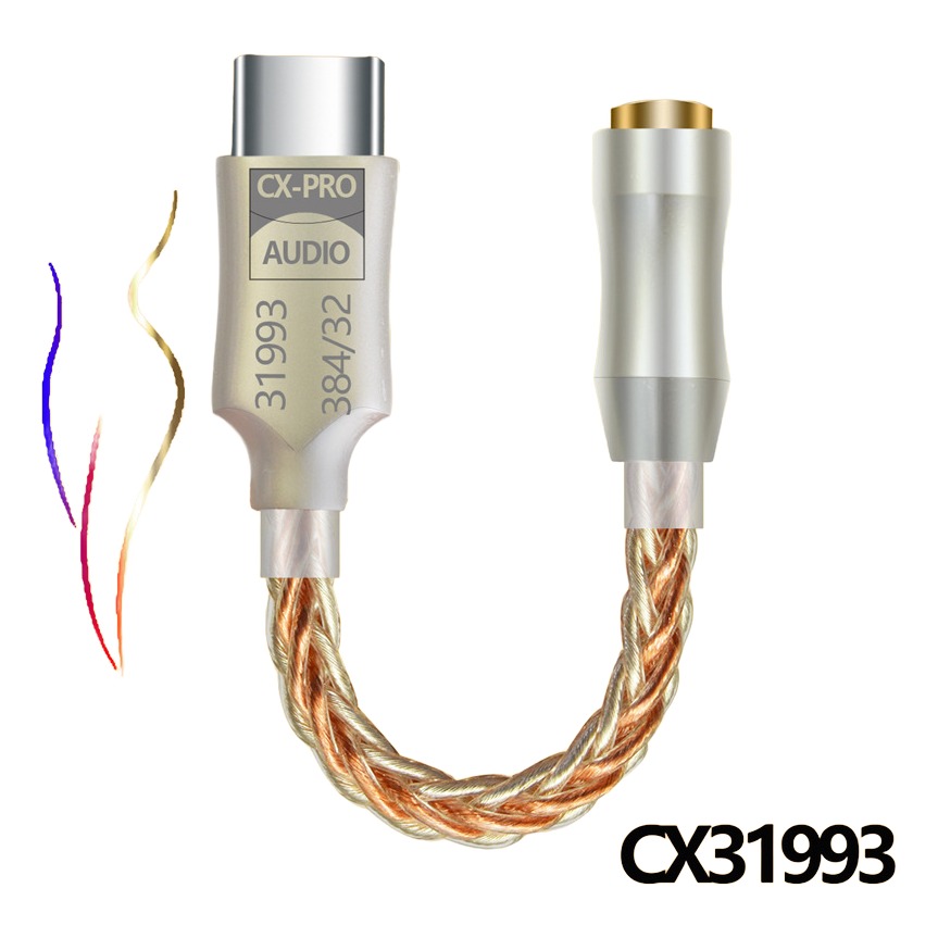 Adaptateur USB C jack avec convertisseur haute resolution Adaptateur USB C jack avec convertisseur haute resolution, vue de face