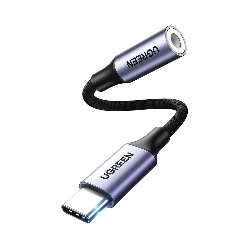 Adaptateur USB C jack court a puce audio integree Adaptateur USB C jack court a puce audio integree, vue principale