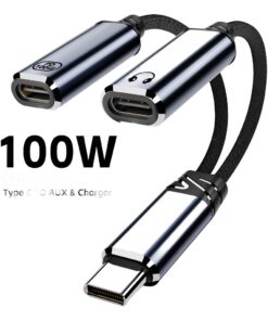 Adaptateur USB C jack et charge : écouter et recharger en même temps, vue principale