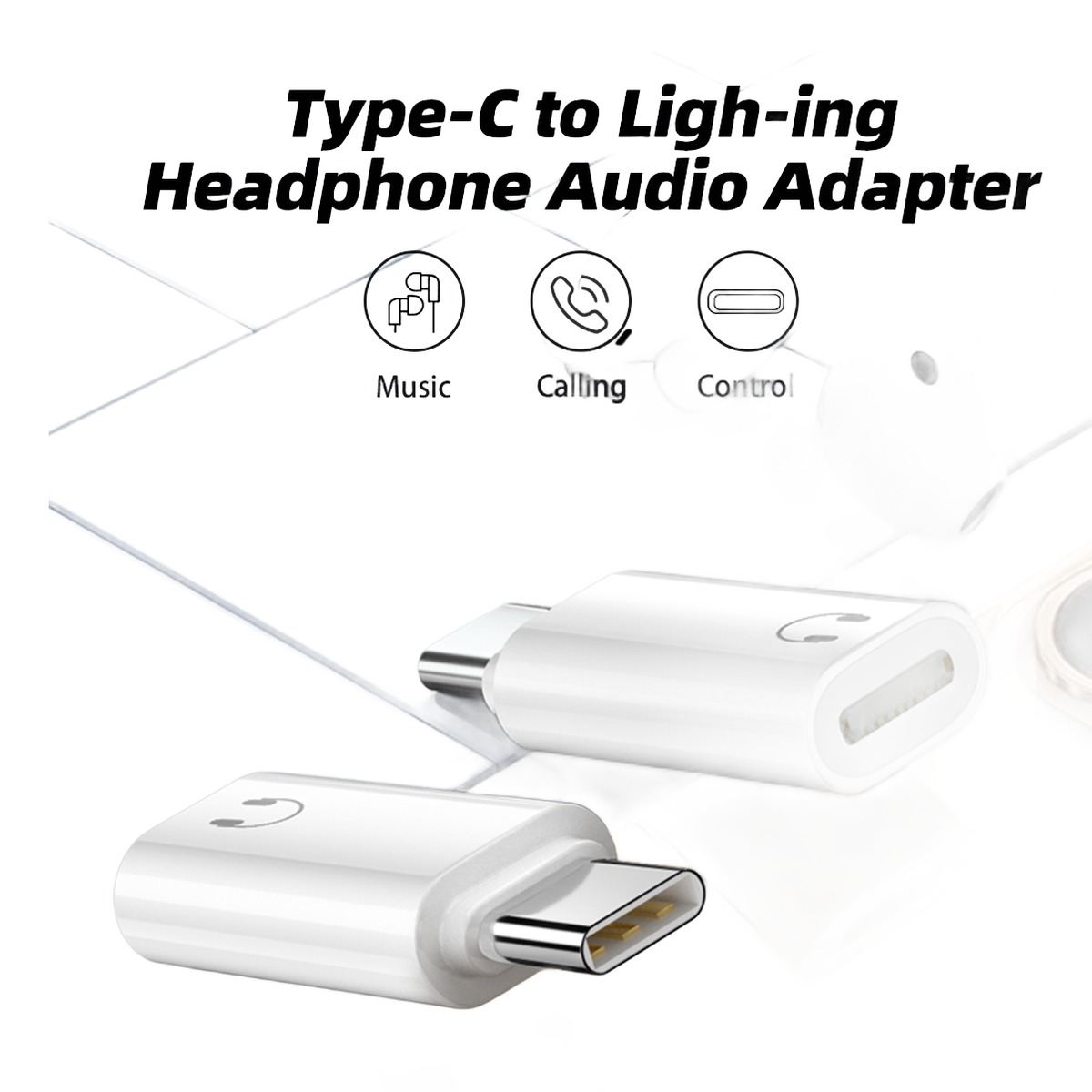 Adaptateur USB C jack pour casque filaire de telephone Adaptateur USB C jack pour casque filaire de telephone, vue principale