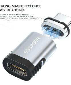 Adaptateur USB-C magnétique 24 broches, charge 100 W, detail