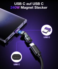 Adaptateur USB-C magnétique 240 W à 16 broches, vue principale