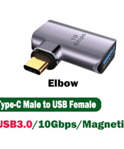 Adaptateur USB-C magnetique detachable en 40 Gbit, detail
