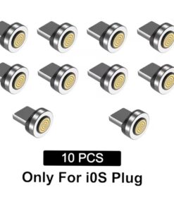 Adaptateur USB-C magnétique en embouts, lot de 10 pièces, vue de face