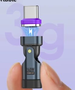 Adaptateur USB-C Magnétique USB-C Femelle vers Type-C Mâle 240W, vue principale