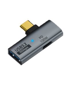 Adaptateur USB-C OTG deux en un avec charge 100 W, vue principale