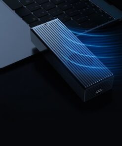 Adaptateur USB-C pour disque NVME avec ventilateur intégré, vue arriere