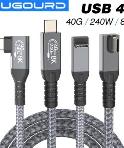 Adaptateur USB-C Thunderbolt coude a 90 degres, detail