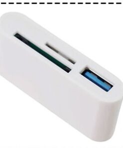 Adaptateur USB-C vers Carte SD/TF/CF, vue de trois quarts
