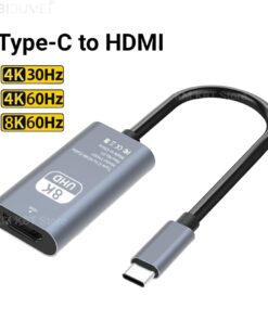 Adaptateur USB-C vers HDMI, jusqu'à 8K, vue de face