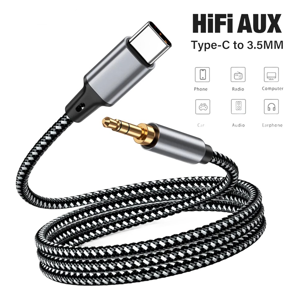 Adaptateur USB-C vers jack 3,5 mm avec convertisseur audio Adaptateur USB-C vers jack 3,5 mm avec convertisseur audio, vue principale