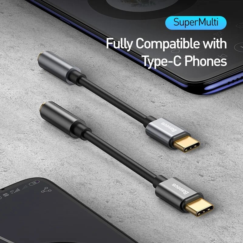 Adaptateur USB-C vers jack 3,5 mm pour casque filaire Adaptateur USB-C vers jack 3,5 mm pour casque filaire, vue de face
