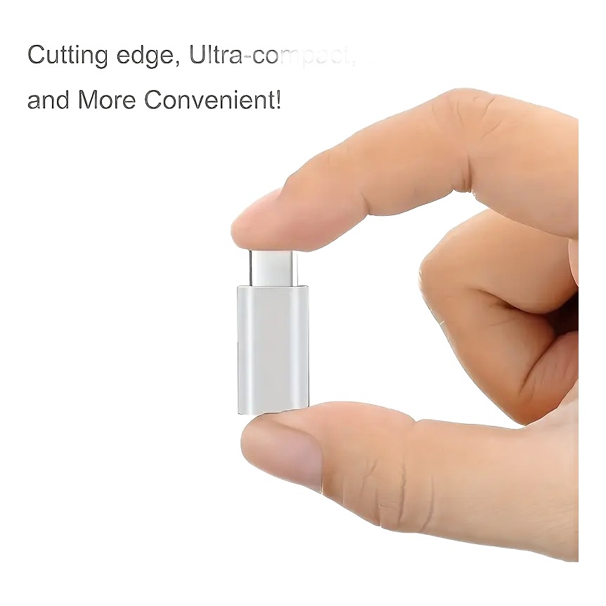 Adaptateur USB-C vers micro-USB femelle, lot de cinq Adaptateur USB-C vers micro-USB femelle, lot de cinq, vue de trois quarts