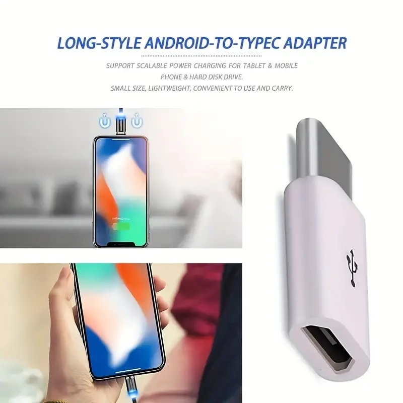 Adaptateur USB-C vers micro-USB femelle, lot de cinq Adaptateur USB-C vers micro-USB femelle, lot de cinq, detail