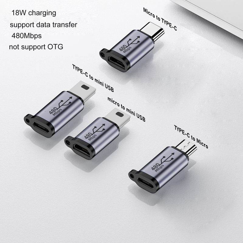 Adaptateur USB-C vers mini USB pour appareil ancien Adaptateur USB-C vers mini USB pour appareil ancien, detail