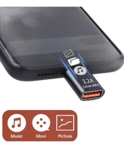 Adaptateur USB-C vers USB 3.0 avec témoin lumineux OTG, vue principale