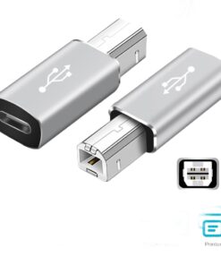 Adaptateur USB-C vers USB-A en aluminium, deux teintes, vue principale