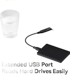 Adaptateur USB-C vers USB-A femelle en OTG, 10 Gbit/s, vue de trois quarts
