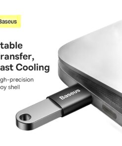 Adaptateur USB-C vers USB-A femelle en OTG, 10 Gbit/s, vue de face