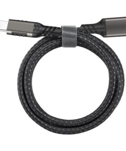 Adaptateur USB-C vers USB-A tressé, 10 Gbit/s et 60 W, vue de face