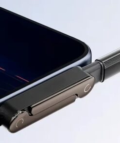 Adaptateur USB-C vers USB-C 240W avec support, vue de trois quarts