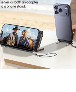 Adaptateur USB-C vers USB-C, charge rapide 240W, OTG, pliable, vue de trois quarts