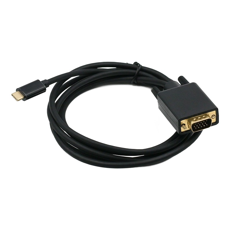 Adaptateur USB-C vers VGA, en câble de 1,8 m ou court Adaptateur USB-C vers VGA, en câble de 1,8 m ou court, vue principale