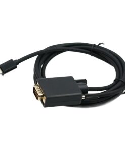 Adaptateur USB-C vers VGA, en câble de 1,8 m ou court, vue de face