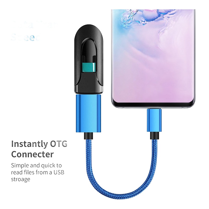 Adaptateur USB OTG micro USB mâle vers USB femelle Adaptateur USB OTG micro USB mâle vers USB femelle, vue arriere