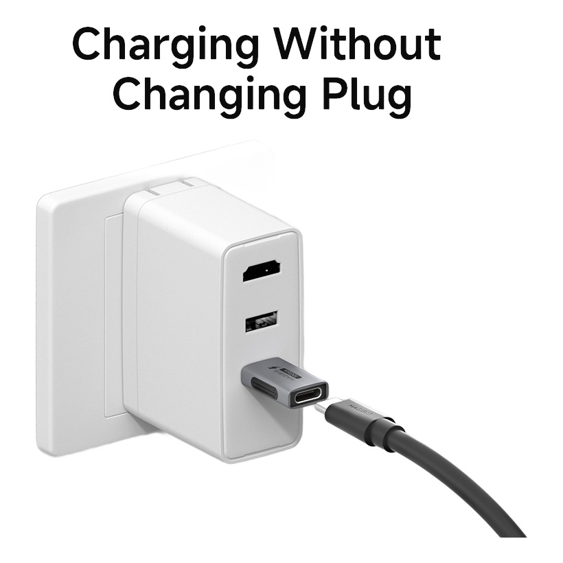 Adaptateur USB USB c 10 Gbit par seconde et 60 watts Adaptateur USB USB c 10 Gbit par seconde et 60 watts, vue de face